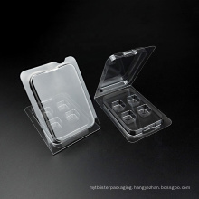 Custom clear Molded plastic clamshell packaging box for Small parts electronic products